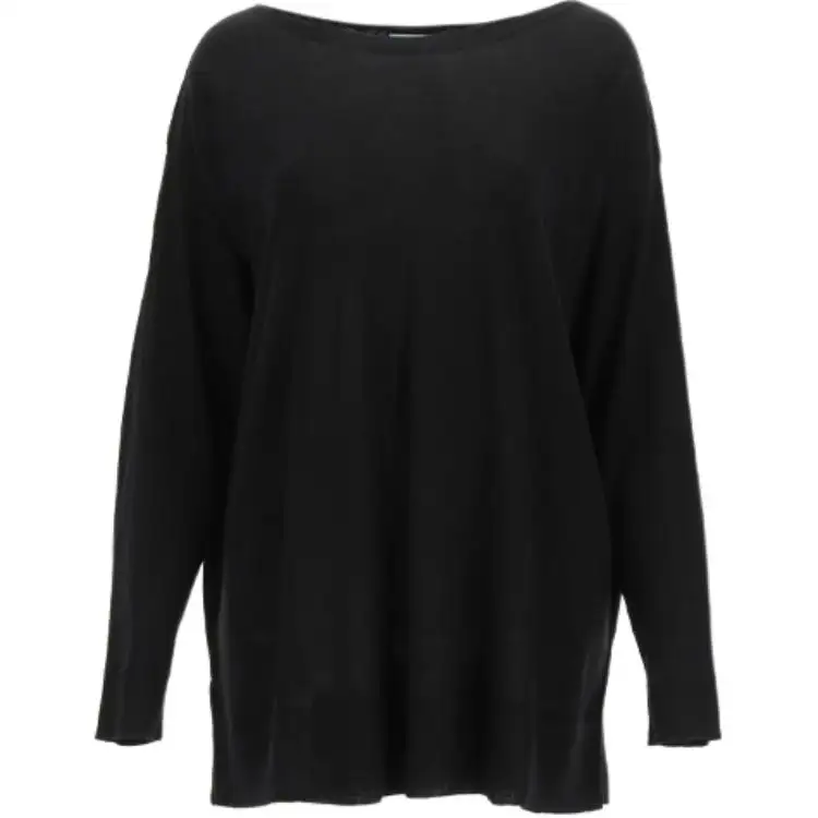 PRADA Sweaters Women's Black Boat Neck Moderate Other