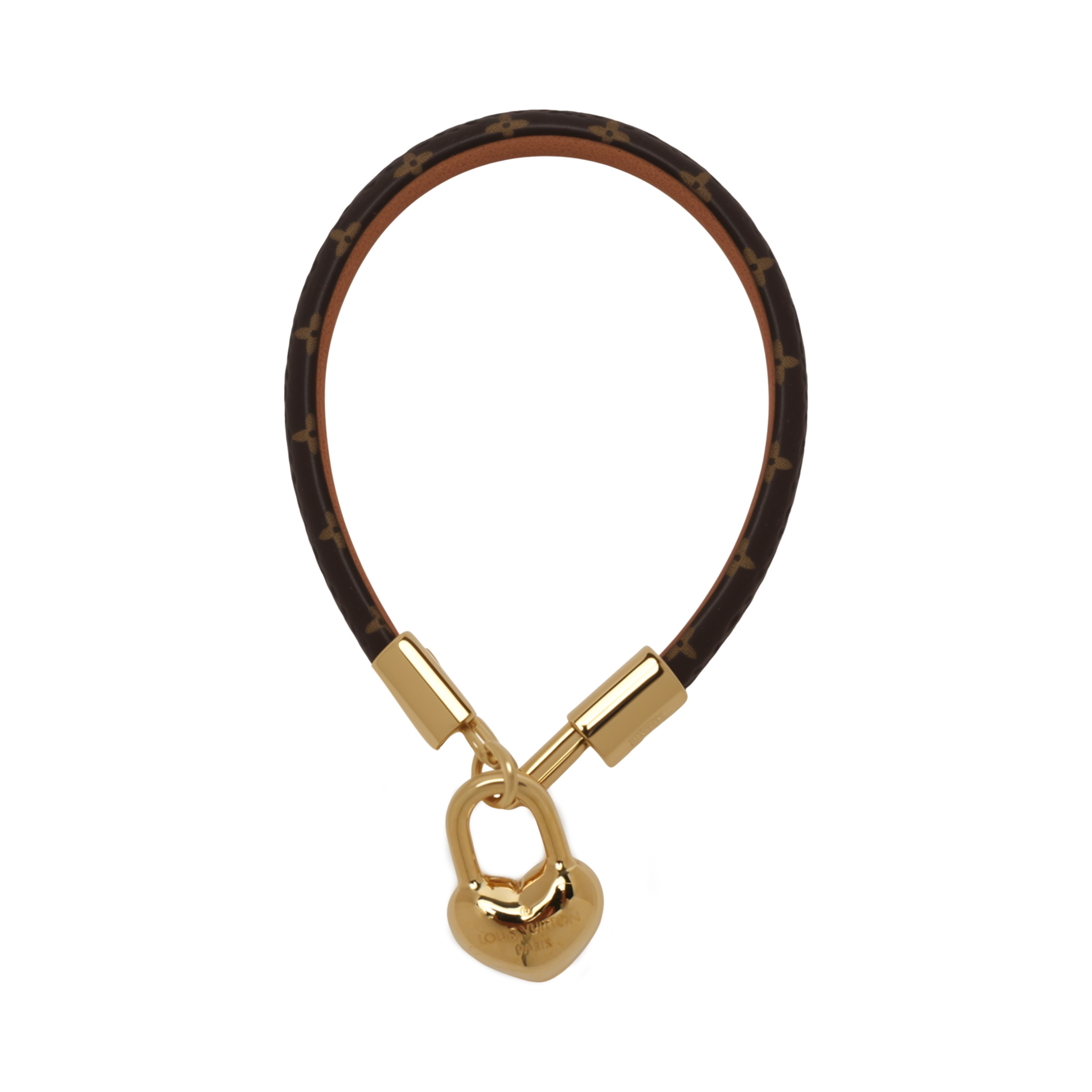 Женский браслет Louis Vuitton Crazy In Lock (коричневый) — фото 2