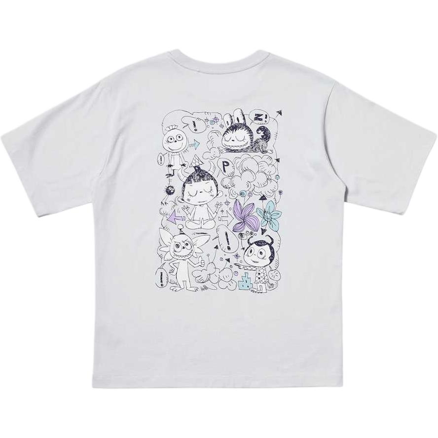 Женская футболка UNIQLO x Labubu (белая)