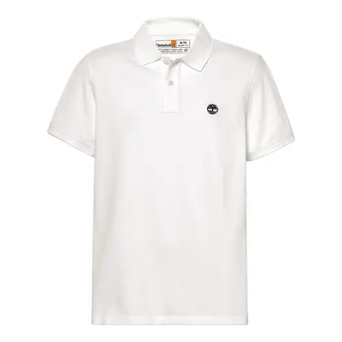 Timberland Polo Shirts Men's White Polo Collar Moderate