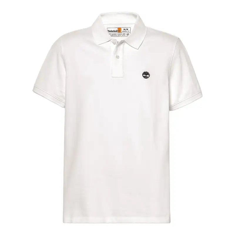 Timberland Polo Shirts Men's White Polo Collar Moderate