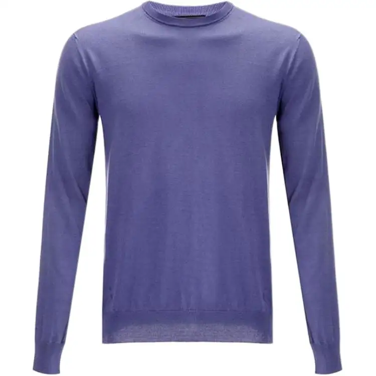 PRADA Sweaters Men's Purple Crew Neck Moderate