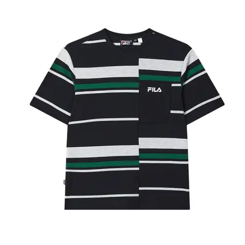 FILA ORIGINALE T Shirts Men's Legend Blue NV Crew Neck Moderate