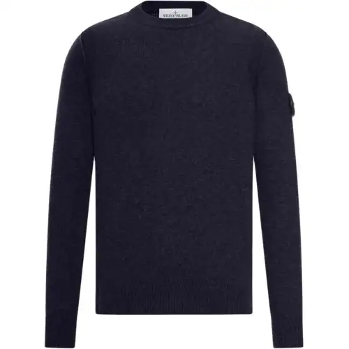 STONE ISLAND Logo Patch Crewneck Sweater