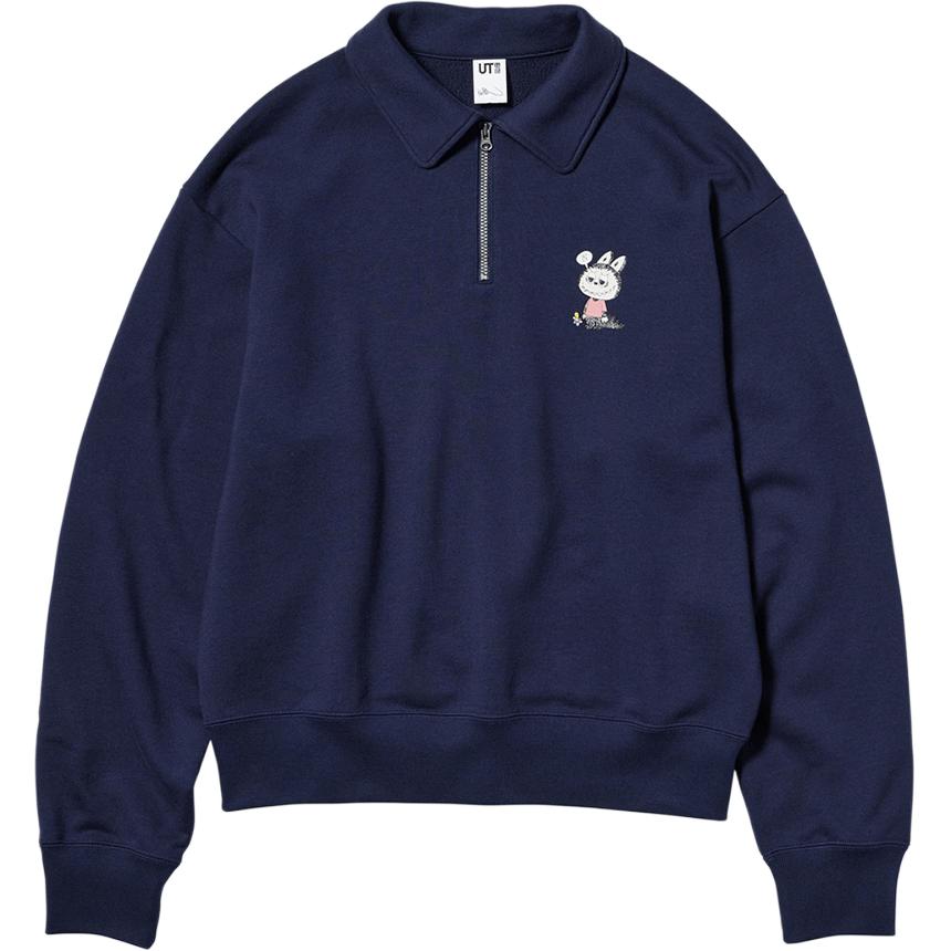 Женское худи UNIQLO x Labubu (серое)