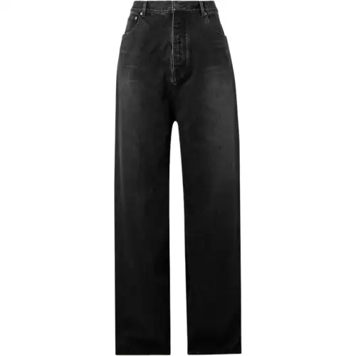Balenciaga Jeans Men's Black Moderate Wide Leg Pants