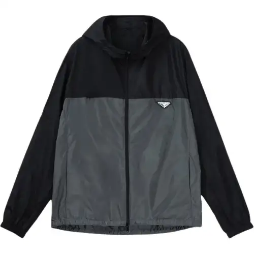 PRADA Triangle Logo Zipped Jacket