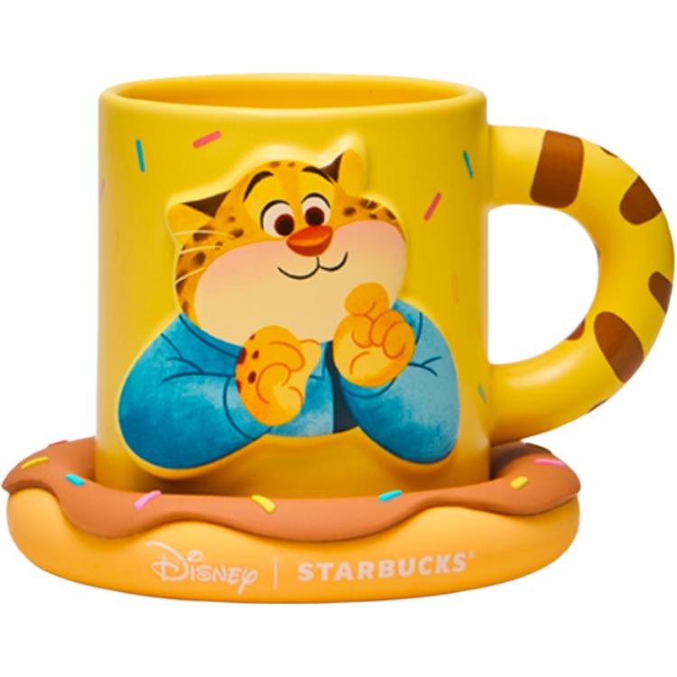 Starbucks Starbucks mug X Disney/Disney joint model Zootopia Police Officer with coaster ceramic yellow 414ml