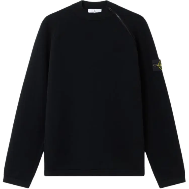 STONE ISLAND Logo Patch Zip Detailed Jumper