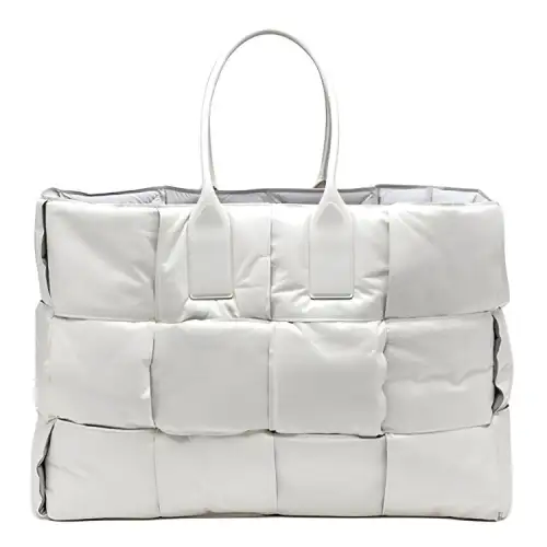 Bottega Veneta Cow Leather Handbag Men's White