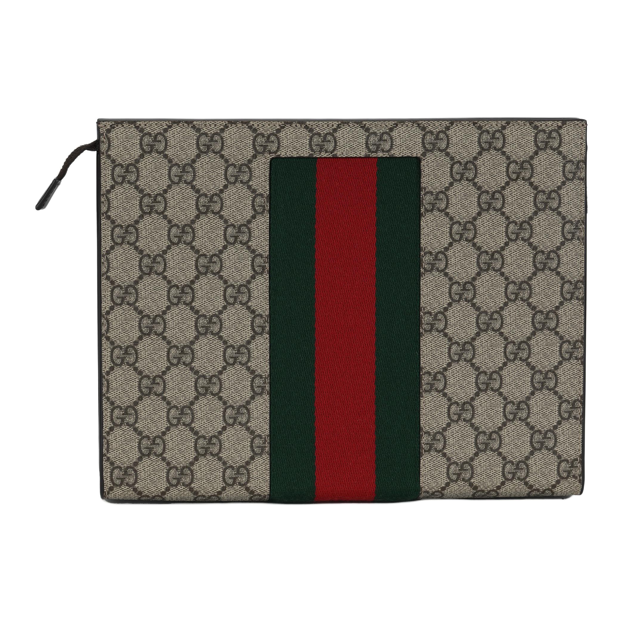 Мужская сумка Gucci GG Supreme Logo (бежевый) — фото 1