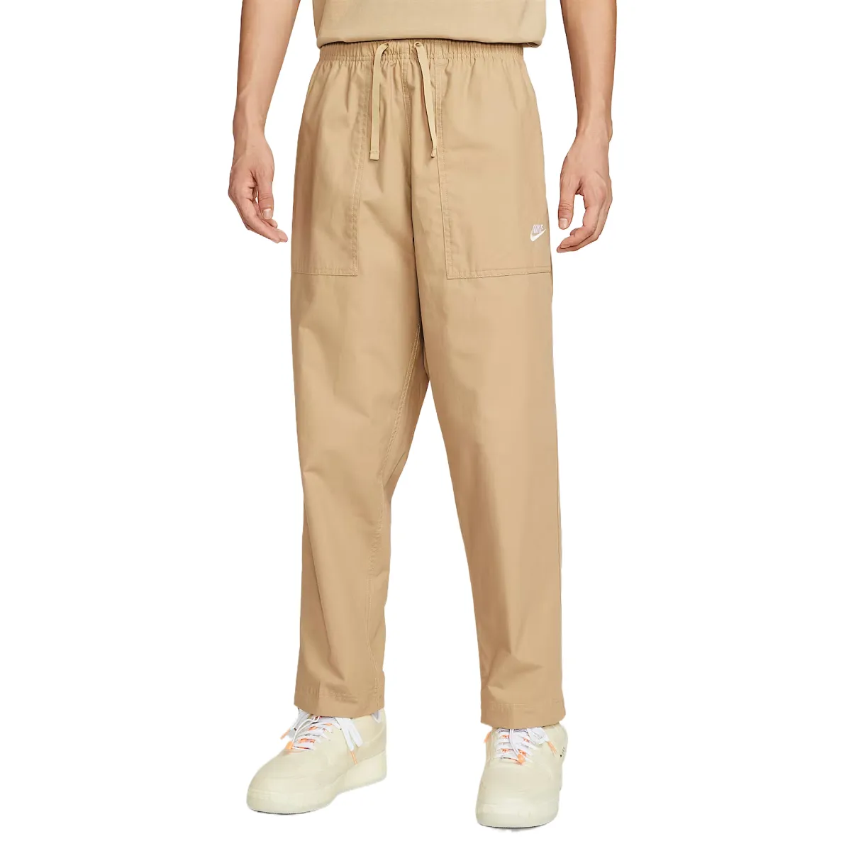 Nike Club Casual Pants Men's Apricot Tea Brown/White Moderate Other