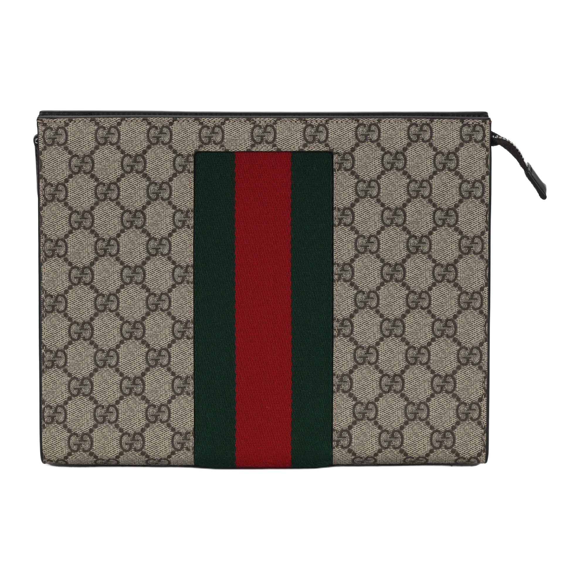 Мужская сумка Gucci GG Supreme Logo (бежевый) — фото 3