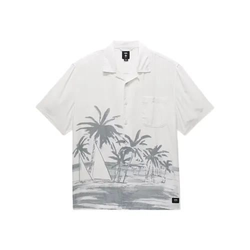 Vans Shirts Men's White Lapel Moderate Shirt