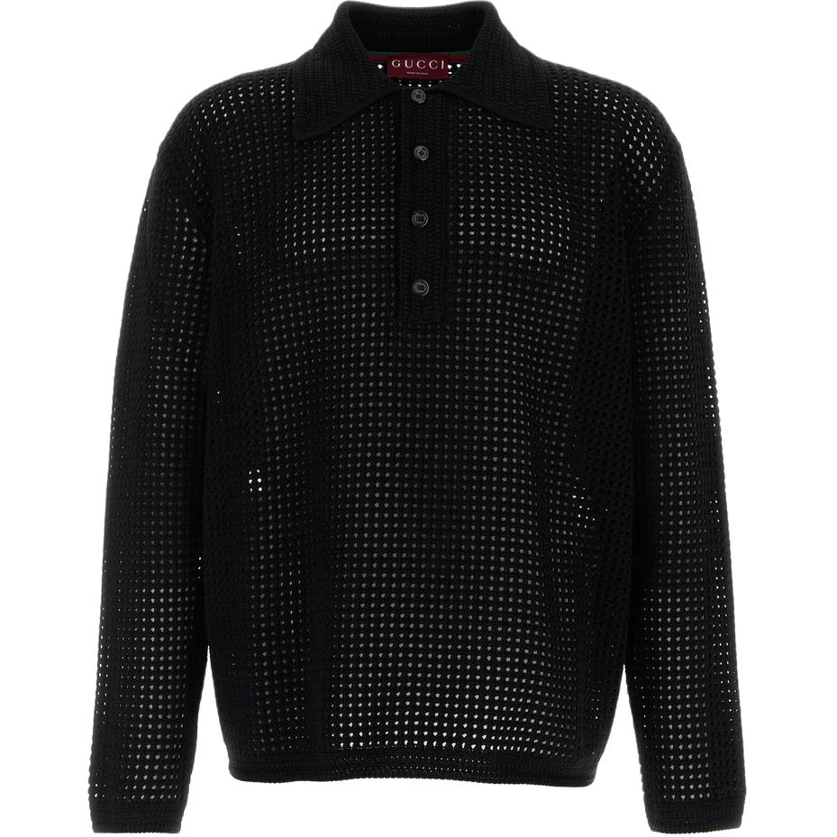GUCCI Crochet Polo Shirt