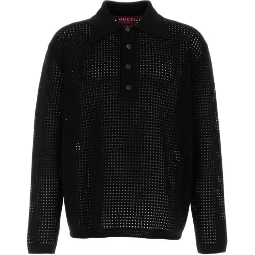 GUCCI Crochet Polo Shirt