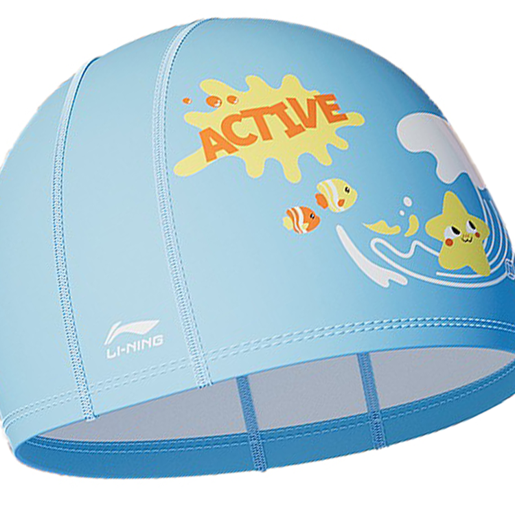 Li Ning Swimming Caps Pu Swim Unisex Blue