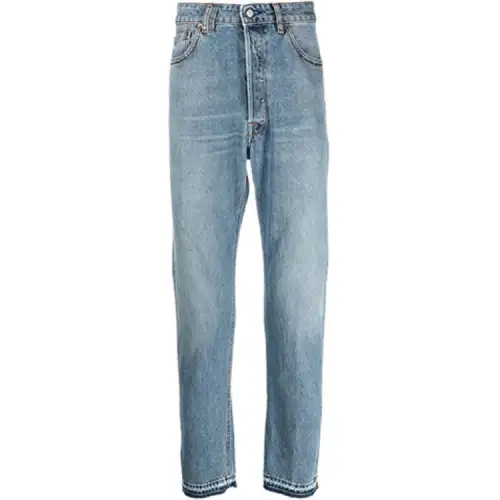 Golden Goose Jeans Men's Blue Moderate Straight Fit Pants