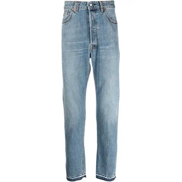 Golden Goose Jeans Men's Blue Moderate Straight Fit Pants