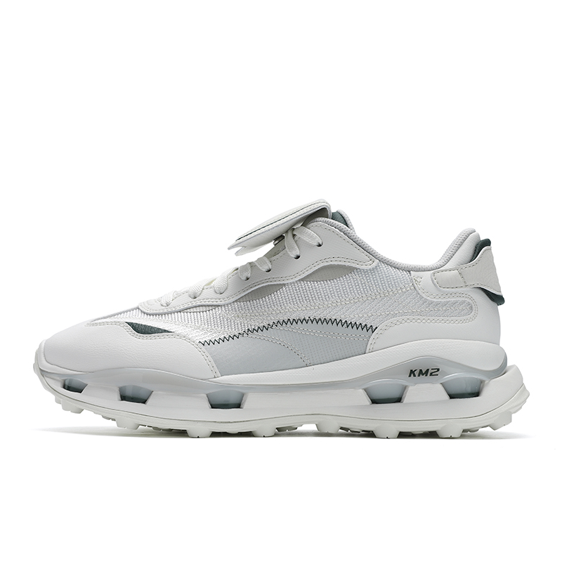 FILA KM2 Low top Casual Shoes Men's White Gray