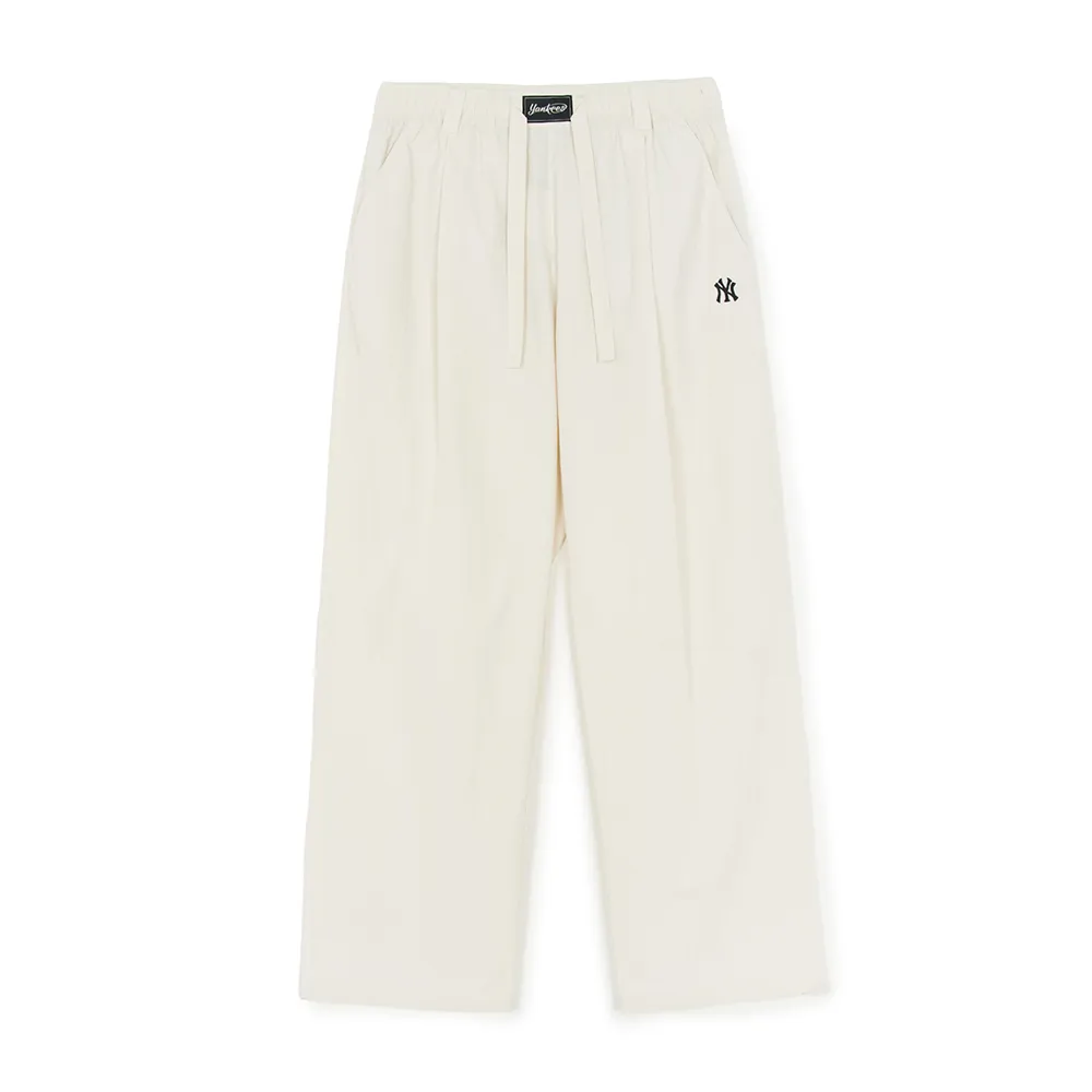 MLB New York Yankees Basic Collection SS25 Casual Pants Unisex Heather Gray Ivory