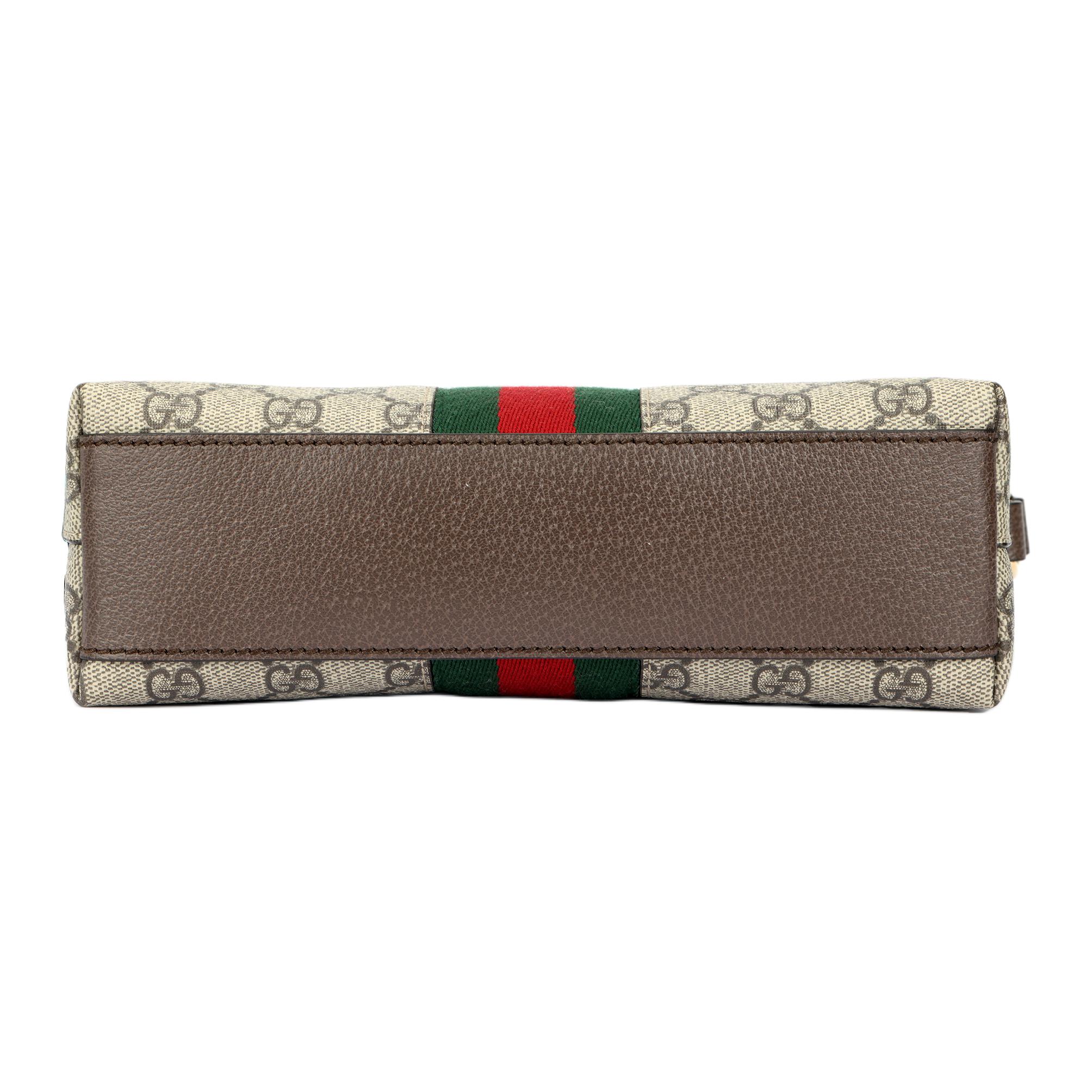 Женская сумка Gucci Ophidia (утомительно-коричневая) — фото 4