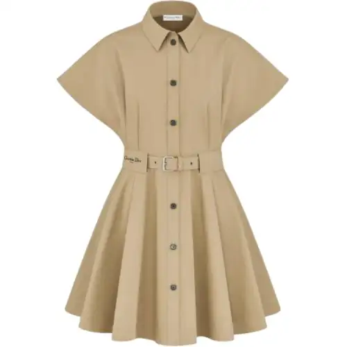DIOR Dioriviera Short Sleeved Dress Women's Khaki