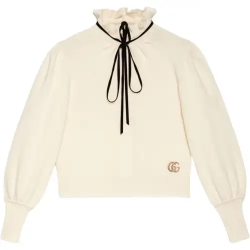GUCCI SS22 Sweater Women's Ivory White