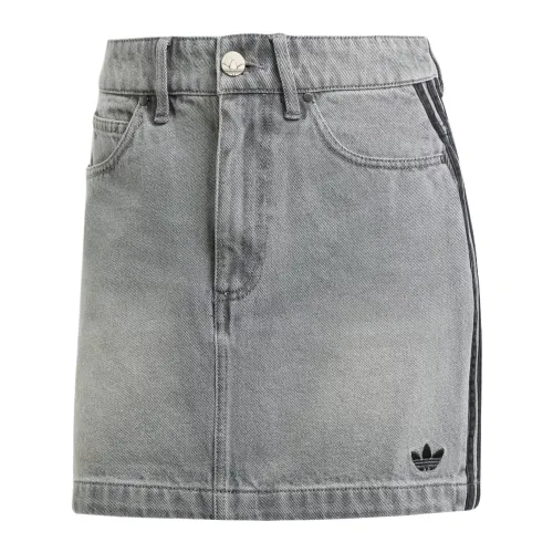 Adidas Originals Adicolor 3 Stripes Denim Mini Skirt
