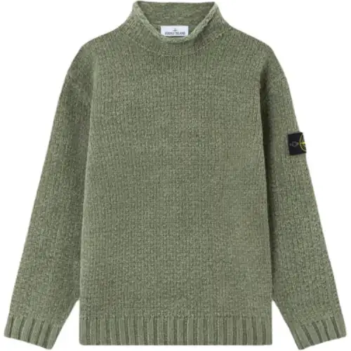 Stone Island 5100019 textured roll-neck knitwear