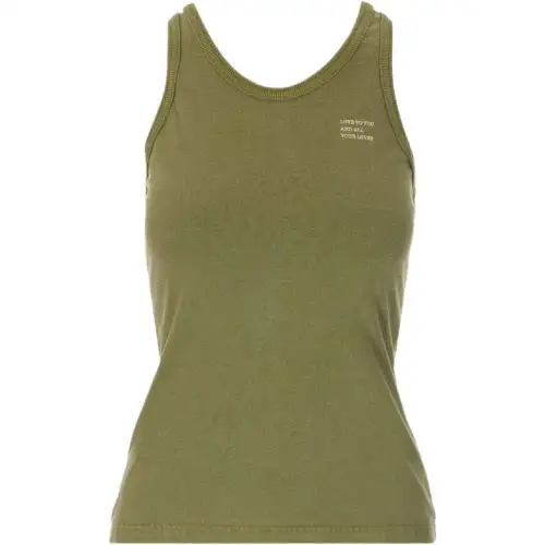 Golden Goose Tank Tops Women's Green Moderate Straight Fit