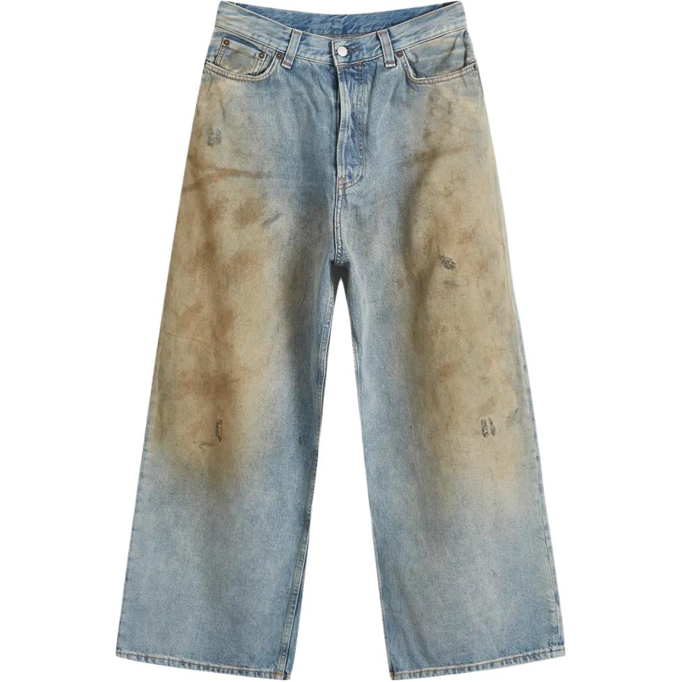 Женские джинсы Acne Acne Studios 2023F dirtyfitbaggy (голубые)