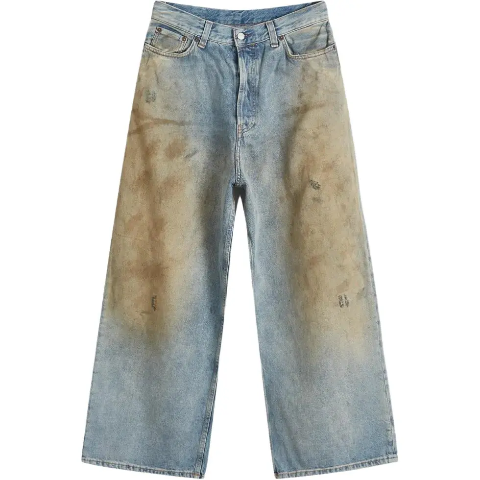 Acne Studios Mid Rise Wide Leg Jeans