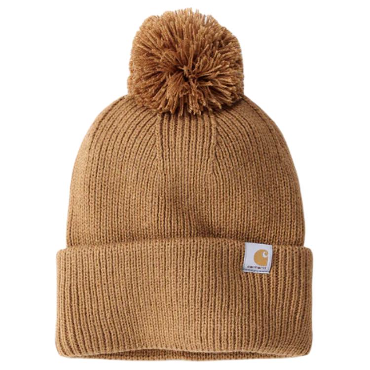 Женская шапка Carhartt (коричневая)