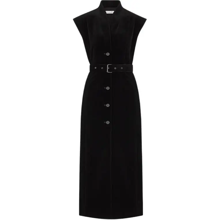 DIOR FW25 Short Sleeved Dress Women's Black