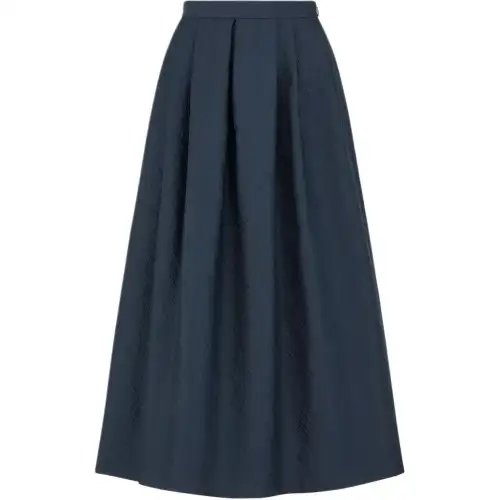 DIOR Casual Long Skirt Women's Dark Blue