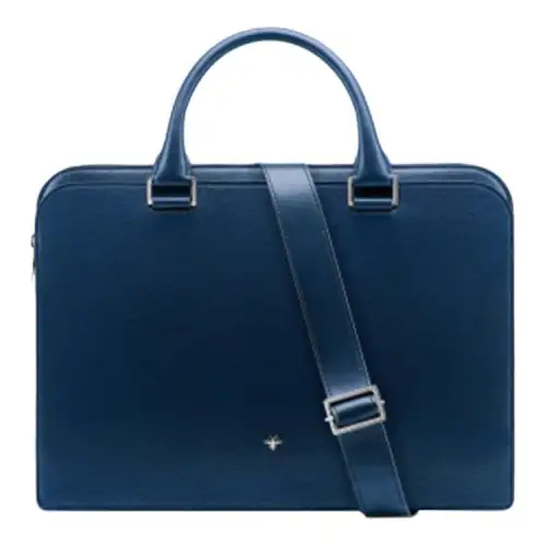 DIOR Calfskin Handbag, Crossbody Bag, Briefcase Men's Blue