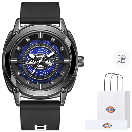 Dickies Wrist Watches Quartz Movement Silicone Strap White Dial Unisex Box Limited Edition