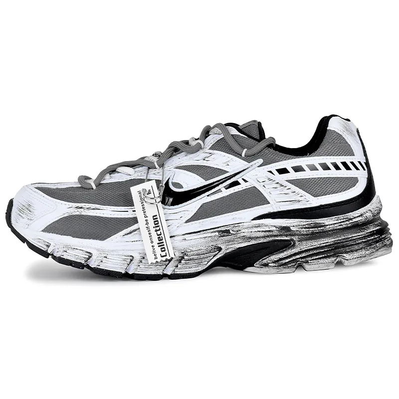 Nike Initiator Abrasion Resistant Low top Casual City Commuting Running Shoes Men's Black White Gray