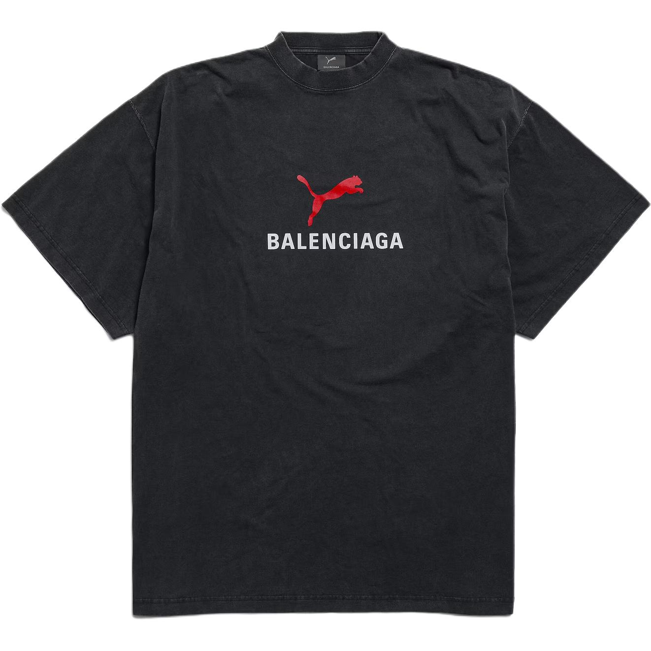 Мужская футболка Balenciaga Balenciaga x PUMA/ FW25 T (черная)