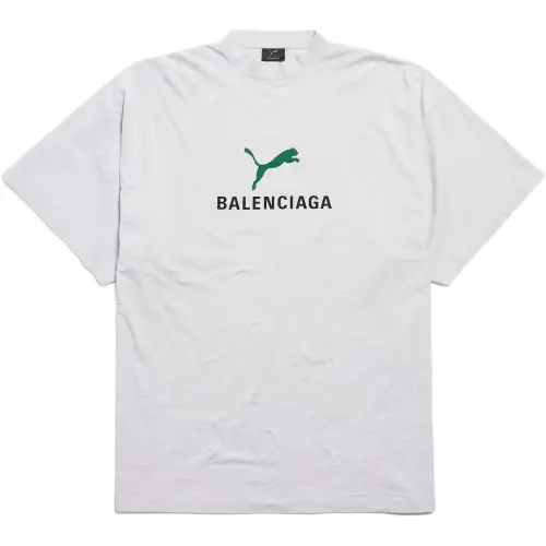 Balenciaga x PUMA T Shirt Women's White Loose Fit