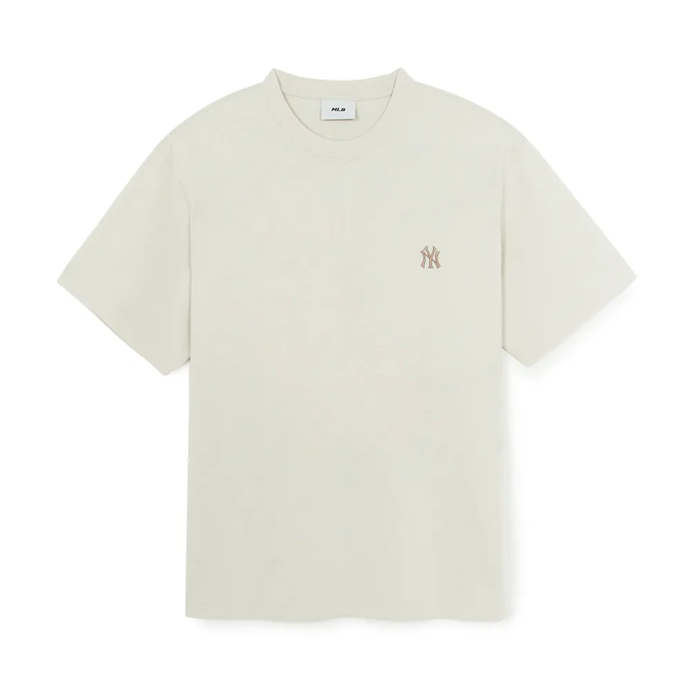 MLB New York Yankees Basic Collection SS25 T Shirt Unisex Sand