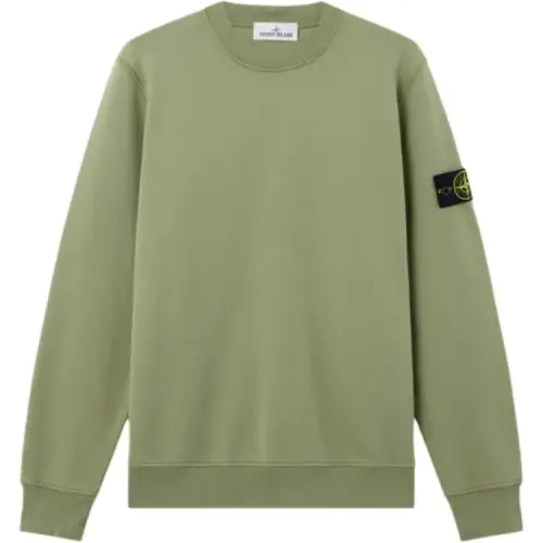 STONE ISLAND Logo Patch Crewneck Sweatshirt