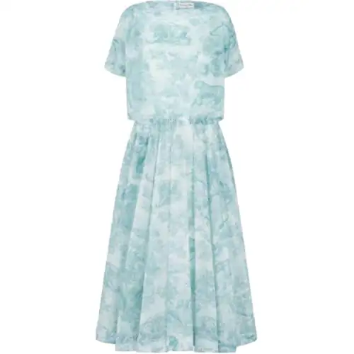 DIOR Dioriviera Short Sleeved Dress Women's Iris Green