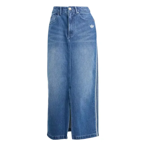 Adidas Originals Adicolor 3 Stripes Denim Pencil Skirt