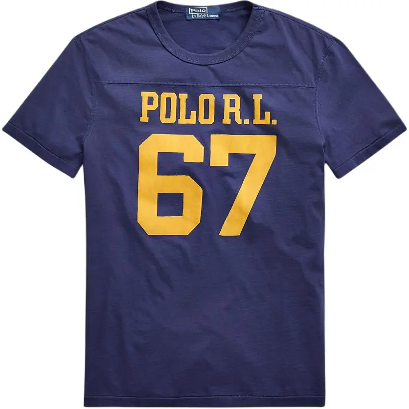 Polo Ralph Lauren T Shirt Custom Slim Fit Men's Marine Blue