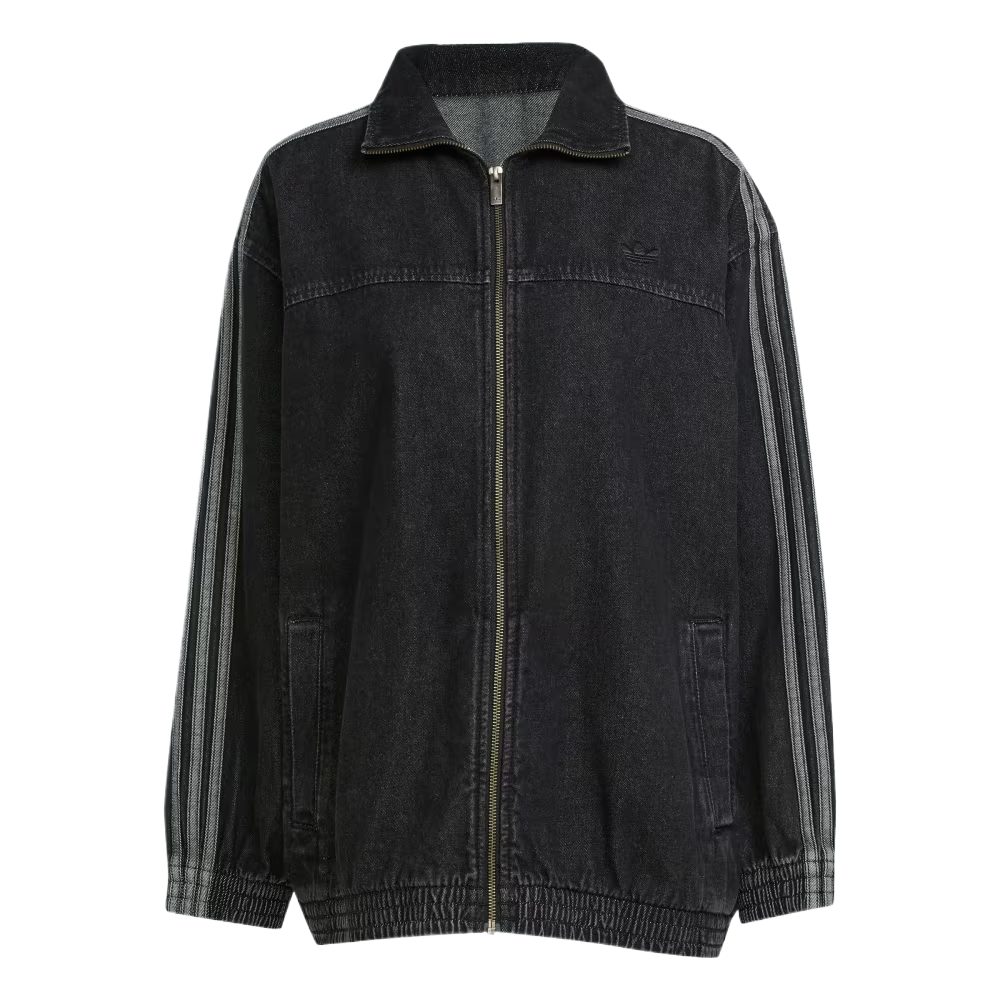 Adidas originals ADILENIUM Adicolor series Denim fashion trend personality versatile long-sleeved denim jacket women's style