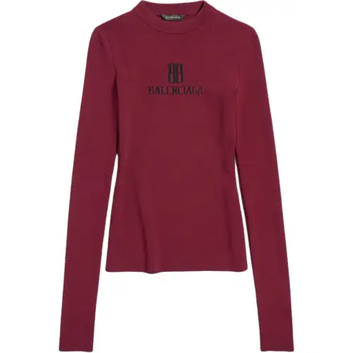 Balenciaga Nano Bb Crewneck Knitted Jumper