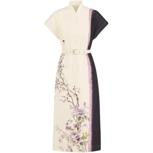 DIOR Short Sleeved Dress Women's Ecru