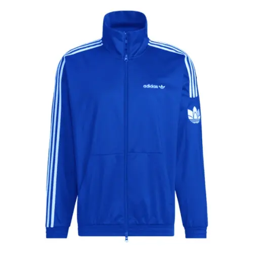 Adidas Originals Jackets Unisex Blue Stand Collar Moderate Other